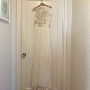 Brand new BHLDN wedding gown. Elysium gown. White dress.